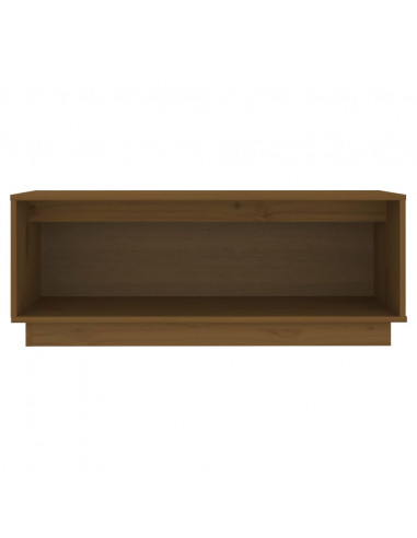 Mobile Porta TV Miele 90x35x35 cm in Legno Massello di Pino