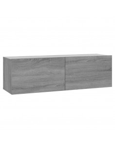 Libreria Grigio Sonoma 100x30x30 cm in Legno Ingegnerizzato 2