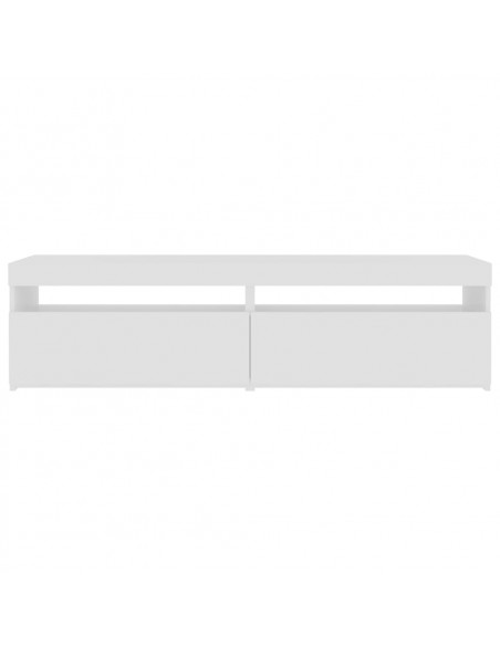Mobili Porta TV con Luci LED 2 pz Bianco 75x35x40 cm