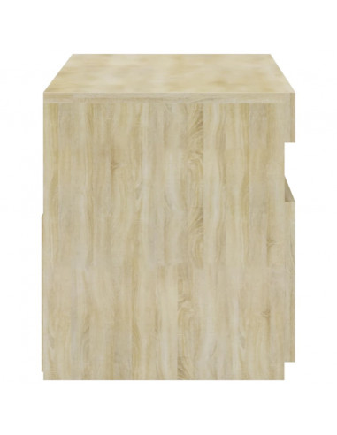 Mobile Porta TV con Luci LED Rovere Sonoma 60x35x40 cm