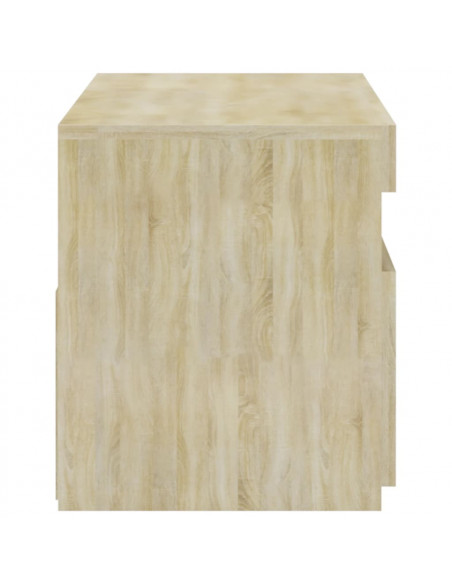 Mobile Porta TV con Luci LED Rovere Sonoma 60x35x40 cm