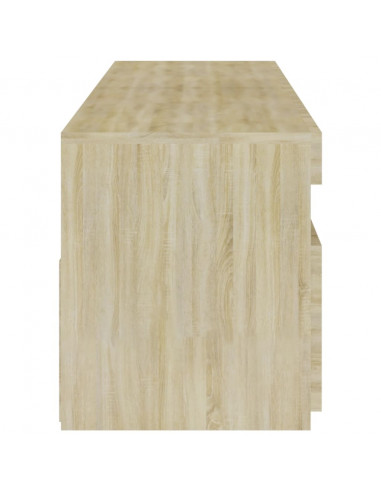 Mobili Porta TV con Luci LED 2 pz Rovere Sonoma 75x35x40 cm