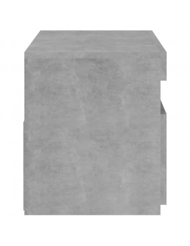 Mobile Porta TV con Luci LED Grigio Cemento 75x35x40 cm