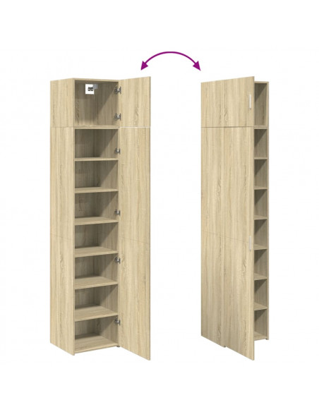 Mobile Sottile Rovere Sonoma 45x42,5x225 cm in Truciolato