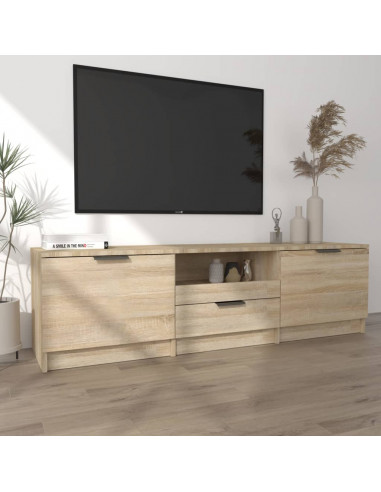 Mobile per TV Rovere Sonoma 140x35x40cm Legno Multistrato