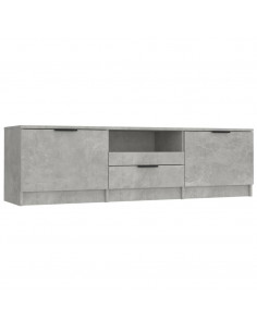 Mobile per TV Grigio Cemento 140x35x40cm Legno Multistrato 2