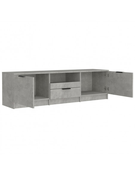 Mobile per TV Grigio Cemento 140x35x40cm Legno Multistrato