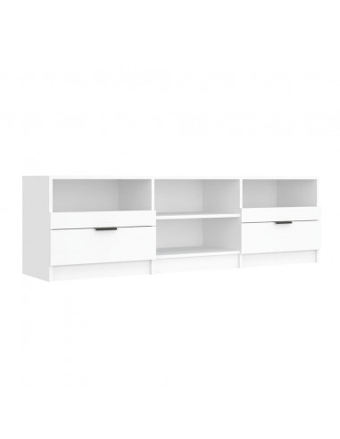 Mobile Porta TV Bianco 150x33,5x45 cm in Legno Multistrato