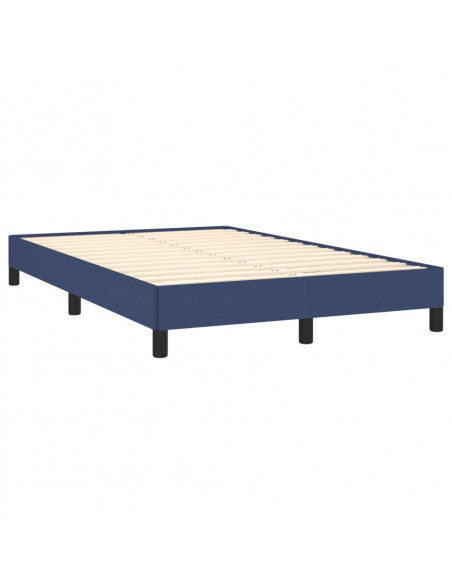 Giroletto a Molle con Materasso Blu 120x190 cm in Tessuto