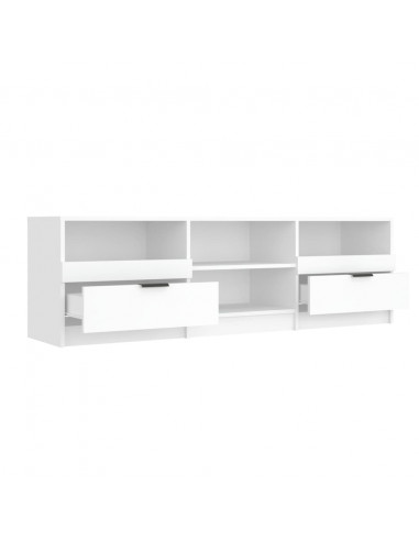 Mobile Porta TV Bianco 150x33,5x45 cm in Legno Multistrato