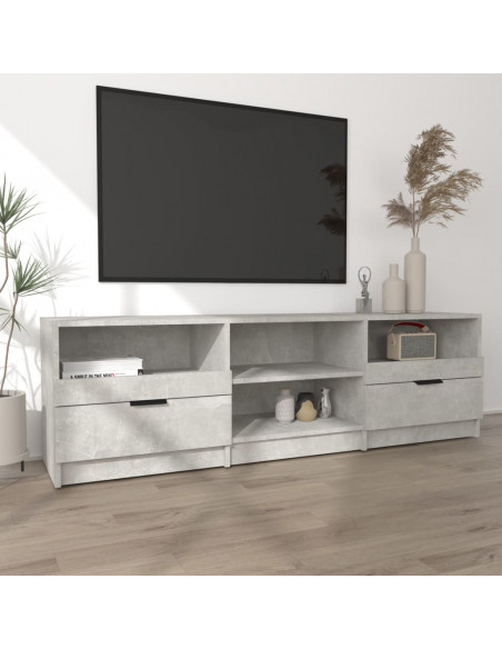 Mobile per TV Grigio Cemento 150x33,5x45cm Legno Ingegnerizzato