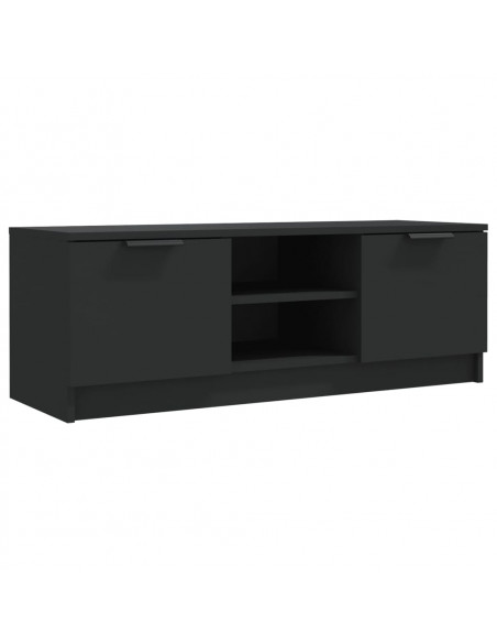 Mobile Porta TV Nero 102x35x36,5 cm in Legno Multistrato