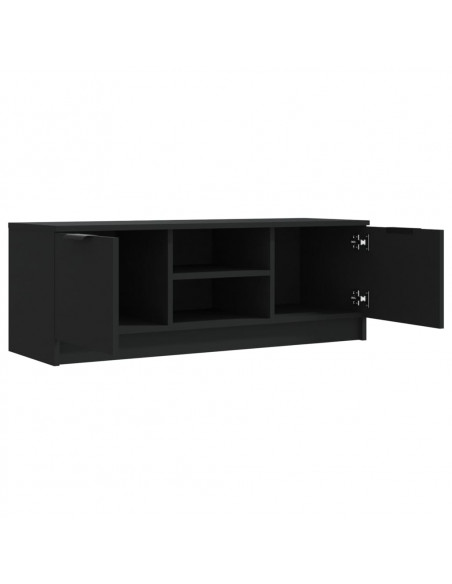 Mobile Porta TV Nero 102x35x36,5 cm in Legno Multistrato