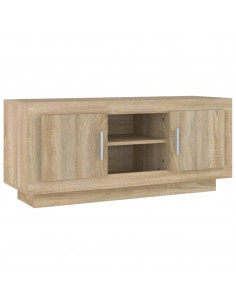 Mobile Porta TV Rovere Sonoma 102x35x45 cm in Legno Multistrato 2