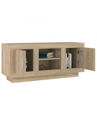 Mobile Porta TV Rovere Sonoma 102x35x45 cm in Legno Multistrato
