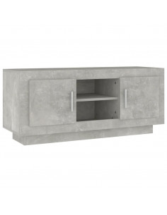 Mobile Porta TV Grigio Cemento 102x35x45cm in Legno Multistrato 2