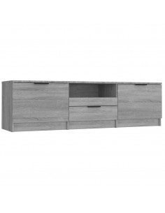 Mobile TV Grigio Sonoma 140x35x40 cm in Legno Ingegnerizzato 2