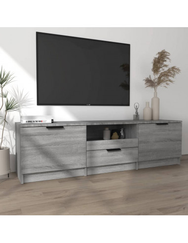 Mobile TV Grigio Sonoma 140x35x40 cm in Legno Ingegnerizzato