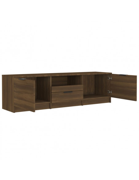 Mobile TV Rovere Marrone 140x35x40 cm in Legno Multistrato