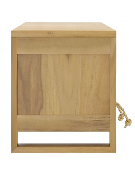 Mobile Porta TV 110x30x35 cm in Legno Massello di Teak