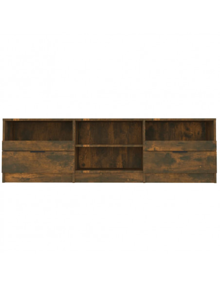 Mobile TV Rovere Fumo 150x33,5x45 cm in Legno Ingegnerizzato