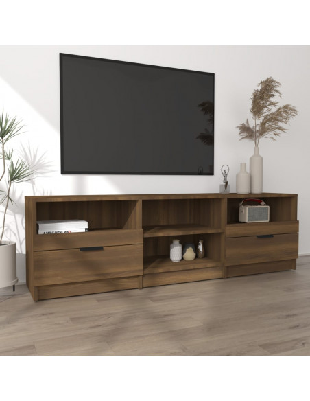 Mobile TV Rovere Marrone 150x33,5x45 cm in Legno Ingegnerizzato