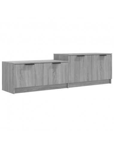 Mobile TV Grigio Sonoma 158,5x36x45 cm in Legno Multistrato