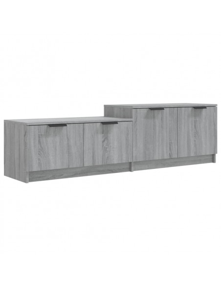 Mobile TV Grigio Sonoma 158,5x36x45 cm in Legno Multistrato