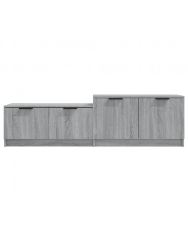 Mobile TV Grigio Sonoma 158,5x36x45 cm in Legno Multistrato