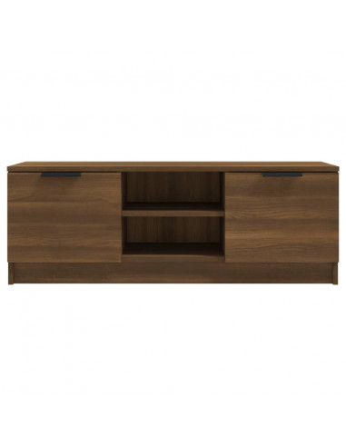 Mobile TV Marrone Rovere 102x35x36,5 cm in Legno Multistrato