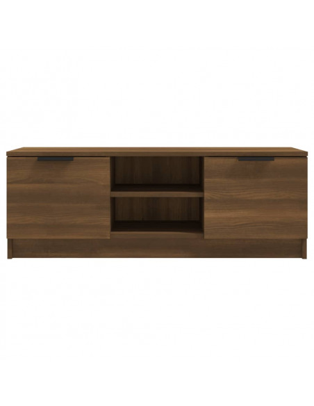 Mobile TV Marrone Rovere 102x35x36,5 cm in Legno Multistrato