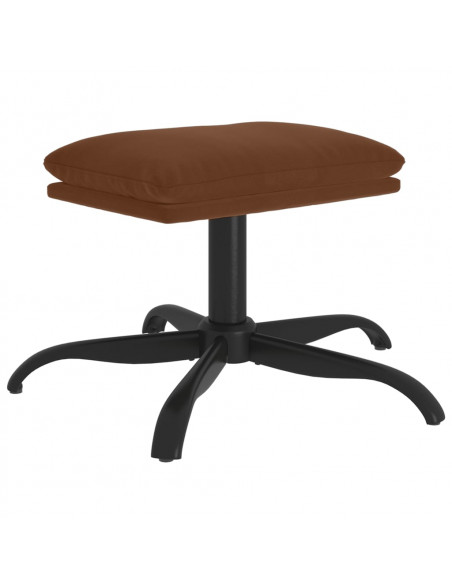 Sgabello Marrone 60x60x36 cm in Microfibra