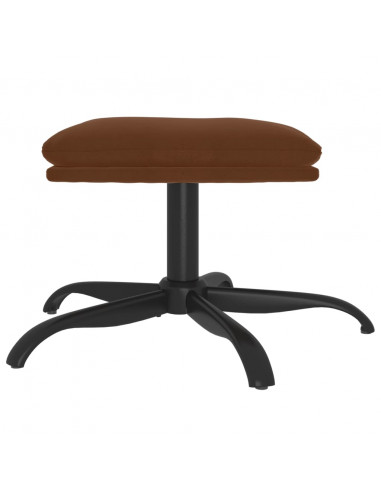 Sgabello Marrone 60x60x36 cm in Microfibra