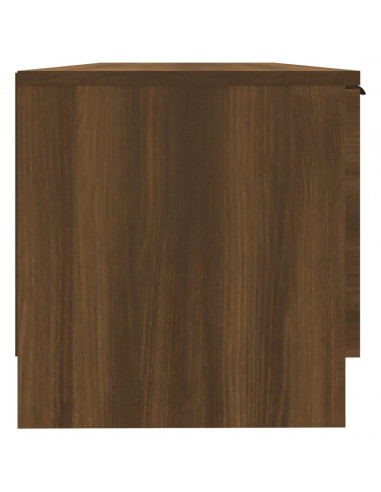 Mobile TV Marrone Rovere 102x35x36,5 cm in Legno Multistrato