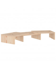 Supporto per Monitor 60x24x10,5 cm in Legno Massello di Pino 2