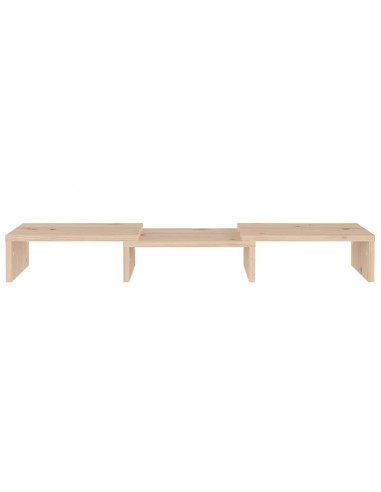 Supporto per Monitor 60x24x10,5 cm in Legno Massello di Pino