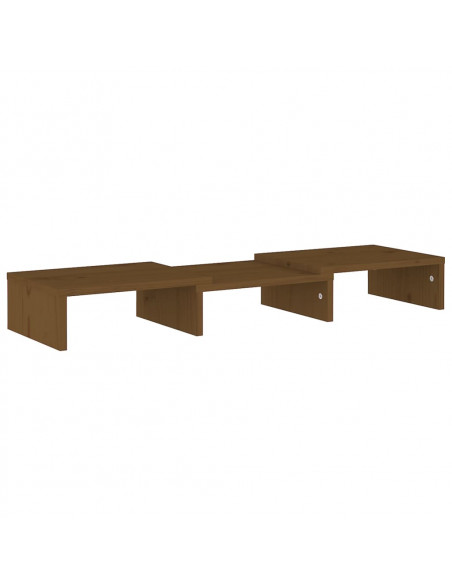 Supporto per Monitor Miele 60x24x10,5 cm Legno Massello di Pino