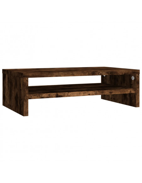 Supporto per Monitor Rovere Fumo 42x24x13 cm Legno Multistrato