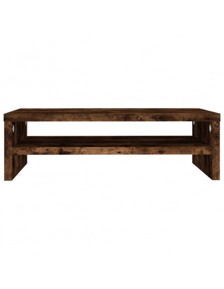 Supporto per Monitor Rovere Fumo 42x24x13 cm Legno Multistrato
