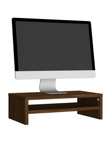 Supporto Monitor Rovere Marrone 42x24x13 cm Legno Multistrato