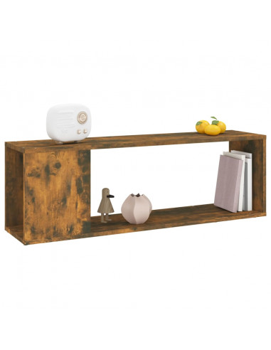 Mobile TV Rovere Fumo 100x24x32 cm in Legno Multistrato