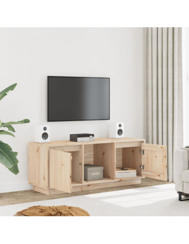 Mobile Porta TV 110,5x35x44 cm in Legno Massello di Pino