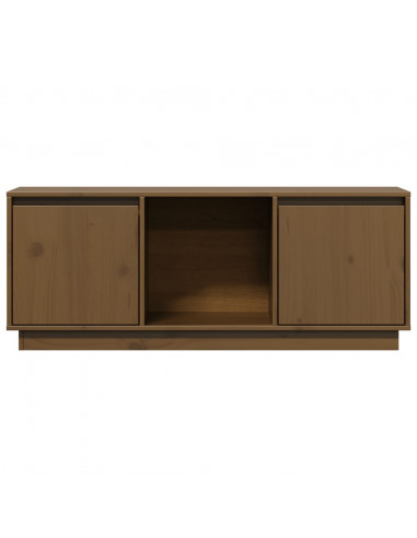 Mobile TV Miele 110,5x35x44 cm in Legno Massello di Pino