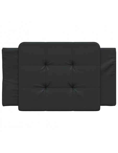 Cuscino Testiera Nero 80 cm in Similpelle