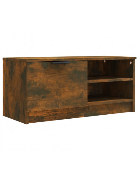 Mobile TV Rovere Fumo 80x35x36,5 cm in Legno Multistrato