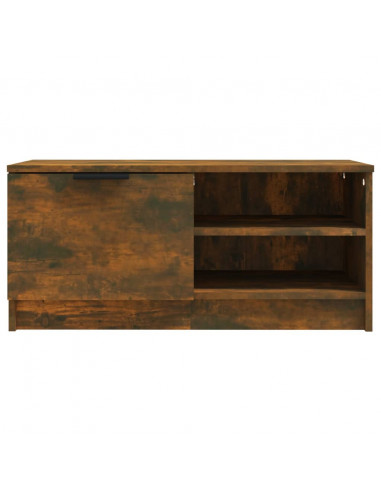 Mobile TV Rovere Fumo 80x35x36,5 cm in Legno Multistrato