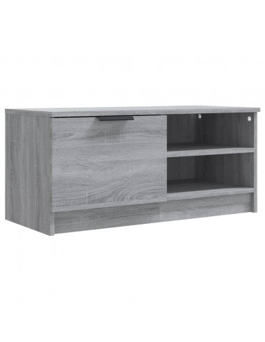 Mobile TV Grigio Sonoma 80x35x36,5 cm in Legno Multistrato