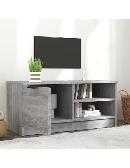 Mobile TV Grigio Sonoma 80x35x36,5 cm in Legno Multistrato