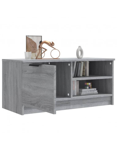 Mobile TV Grigio Sonoma 80x35x36,5 cm in Legno Multistrato