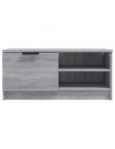 Mobile TV Grigio Sonoma 80x35x36,5 cm in Legno Multistrato
